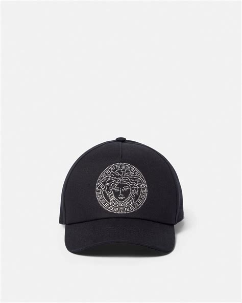 versace cap medusa|VERSACE Studded Medusa Baseball Cap .